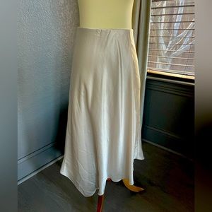 Alice and Olivia Asymmetric classic satin skirt 0